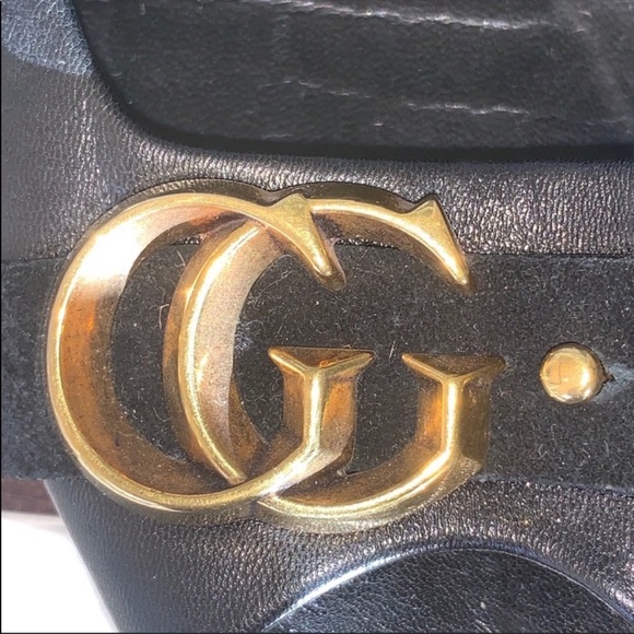 RARE💕 GUCCI MARMONT Black Leather. - Picture 9 of 9